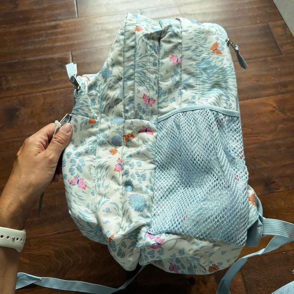 JanSport Big Student Backpack Fluttering Fields Floral Butterfly XL JS0A47JKLK4